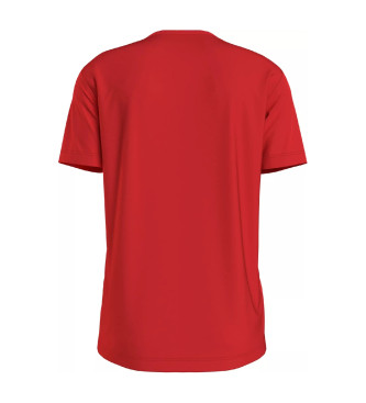 Calvin Klein T-shirt com gola redonda vermelha
