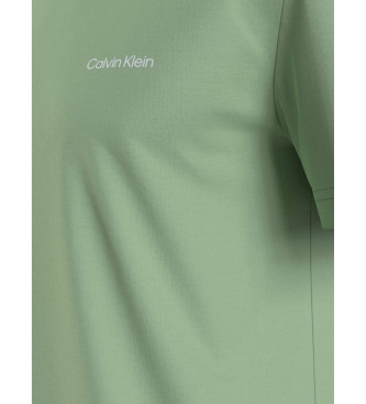 Calvin Klein Bomulds-T-shirt med logo Small grn