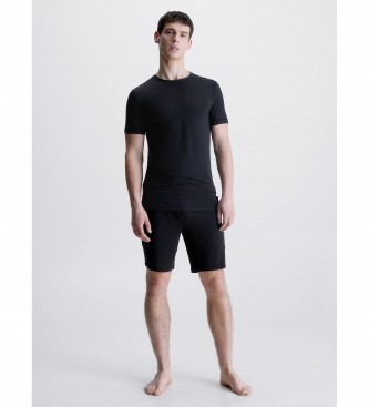 Calvin Klein Ultra Soft zgornji del pižame črne barve