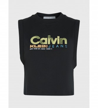 Calvin Klein Schwarzes Logo-Tank-Top