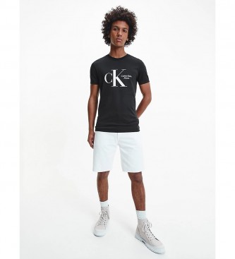 Calvin Klein T-shirt nera Dynamic CK Center Chest