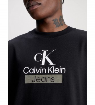 Calvin Klein Logo Relaxed T-shirt zwart