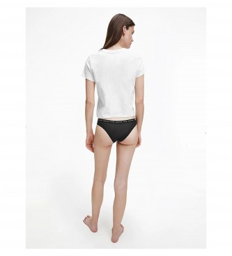 Calvin Klein T-shirt à col ras du cou et à manches courtes, blanc 