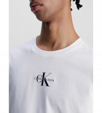 Calvin Klein Camiseta Monograma blanco