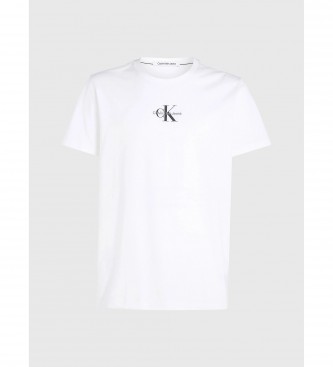 Calvin Klein Camiseta Monograma blanco