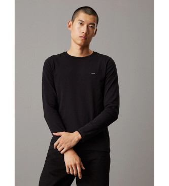 Calvin Klein Long sleeve slim fit t-shirt black