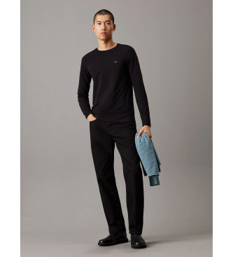 Calvin Klein Long sleeve slim fit t-shirt black