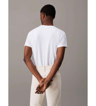 Calvin Klein Stretch slim fit t-shirt white