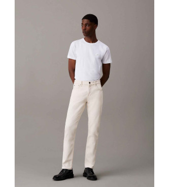 Calvin Klein Stretch slim fit t-shirt white