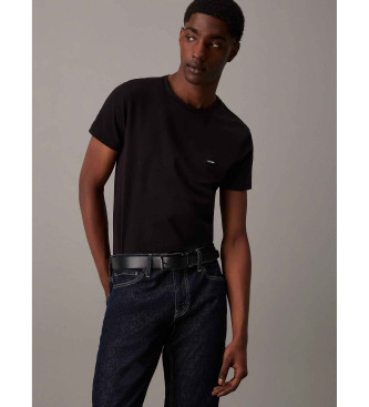 Calvin Klein T-shirt nera elasticizzata slim fit