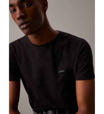 Calvin Klein T-shirt nera elasticizzata slim fit