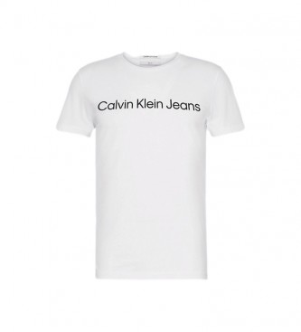 Calvin Klein Jeans Camiseta Slim Logo blanco