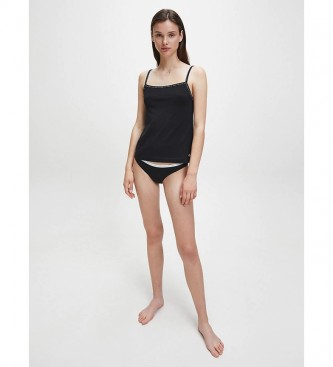 Calvin Klein Pack de 2 Camiseta Lencera de Pijama negro