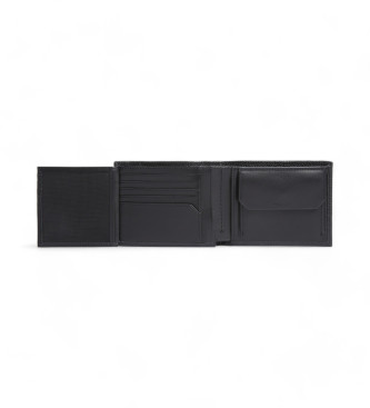 Calvin Klein Trifold leather wallet black