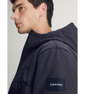 Calvin Klein Jacket Mix Media Quilt navy