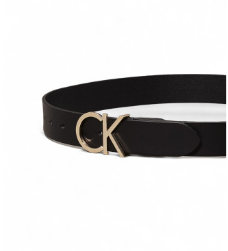 Calvin Klein Ledergrtel Logo-Grtel schwarz -weit, 3,5- 