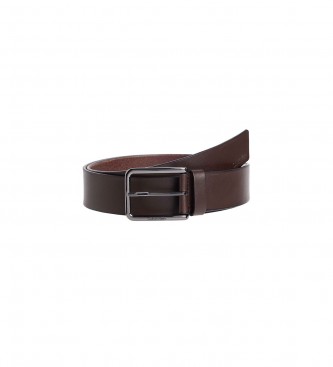 Calvin Klein Leather Belt Warmth brown