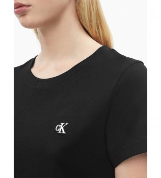 Calvin Klein T-shirt CK Slim en coton bio noir