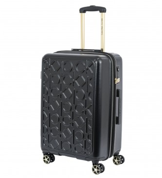 Calvin Klein Medium suitcase Monogram 85L black -44.5x27.5x69cm