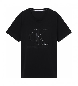 Calvin Klein Camiseta CK Monogram Waterbase negro