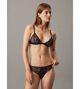 Calvin Klein Ensemble de sous-vtements en dentelle transparente noire