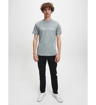 Calvin Klein Camiseta Cotton Front Logo gris