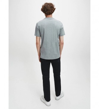 Calvin Klein Camiseta Cotton Front Logo gris