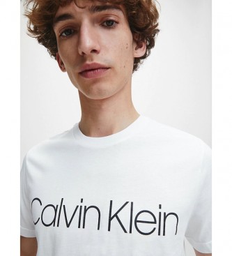 Calvin Klein T-shirt com o logótipo Cotton Front, branca