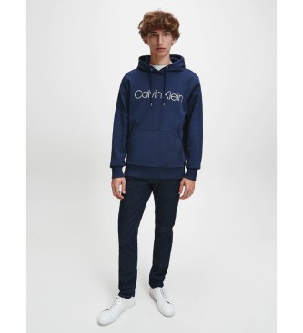 Calvin Klein Sweatshirt en coton avec logo marine