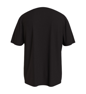 Calvin Klein T-shirt med rund halsringning svart
