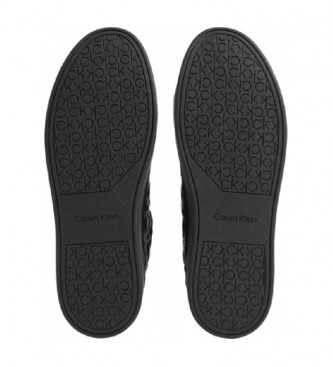 Calvin Klein Zapatillas de piel Cupsole negro
