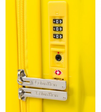 Calvin Klein Maleta cabina Down To Fly amarillo -54x34,3x21,6cm-