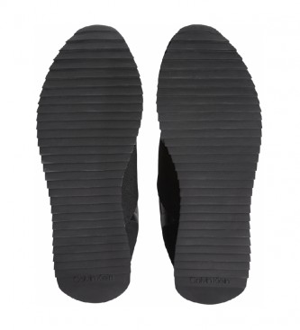 Calvin Klein Zapatillas de piel Elastic Runner negro