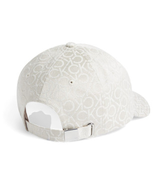 Calvin Klein Gorra monograma gris