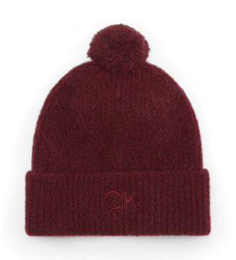 Calvin Klein Gorro de punto suave con pompngranate