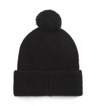 Calvin Klein Bonnet en tricot doux avec pompon noir