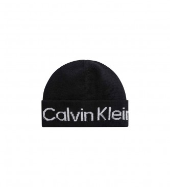 Calvin Klein Gorro Logo Reverso Tonal negro