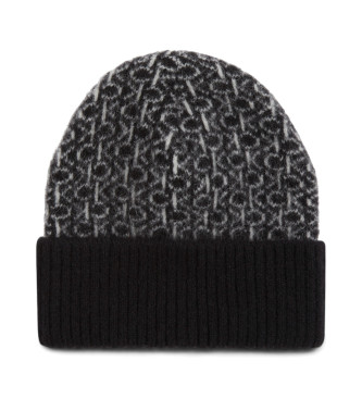 Calvin Klein Gorro monograma negro