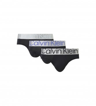 Calvin Klein Lot de 3 slips de hanche noirs