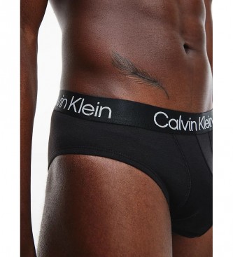 Calvin Klein Pack De 3 Slips Modern Structure Negro