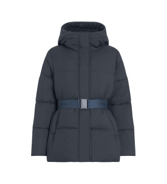 Calvin Klein Jeans Nylon Feather Down Coat short blue