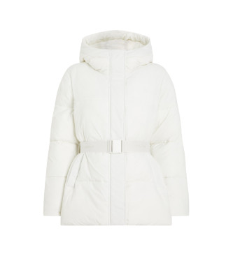 Calvin Klein Jeans Manteau en duvet de plumes en nylon Court blanc