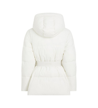 Calvin Klein Jeans Manteau en duvet de plumes en nylon Court blanc