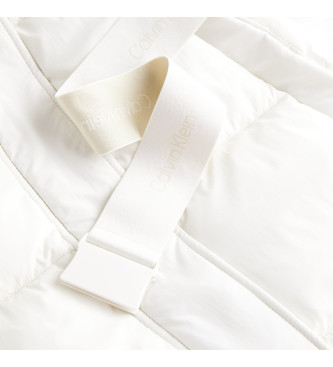 Calvin Klein Jeans Manteau en duvet de plumes en nylon Court blanc