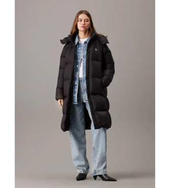 Calvin Klein Jeans Long manteau de plumes noires