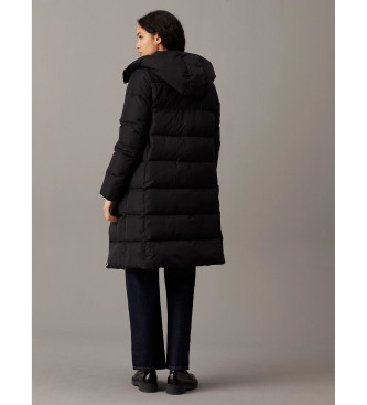 Calvin Klein Jeans Long black feather coat