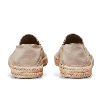 Calvin Klein Jeans Espadriller i beige lrred