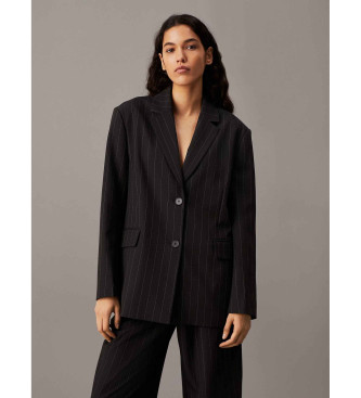 Calvin Klein Jeans Blazer gessato nero