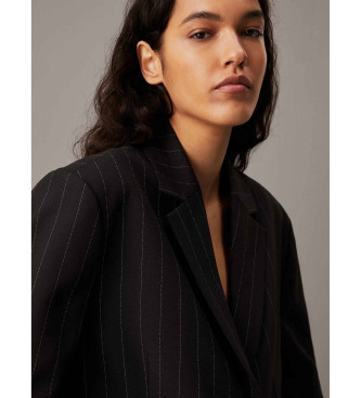 Calvin Klein Jeans Pinstripe blazer black