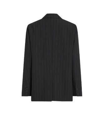 Calvin Klein Jeans Nadelstreifenblazer schwarz